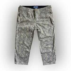 Democracy Gray Snake Print Chinos